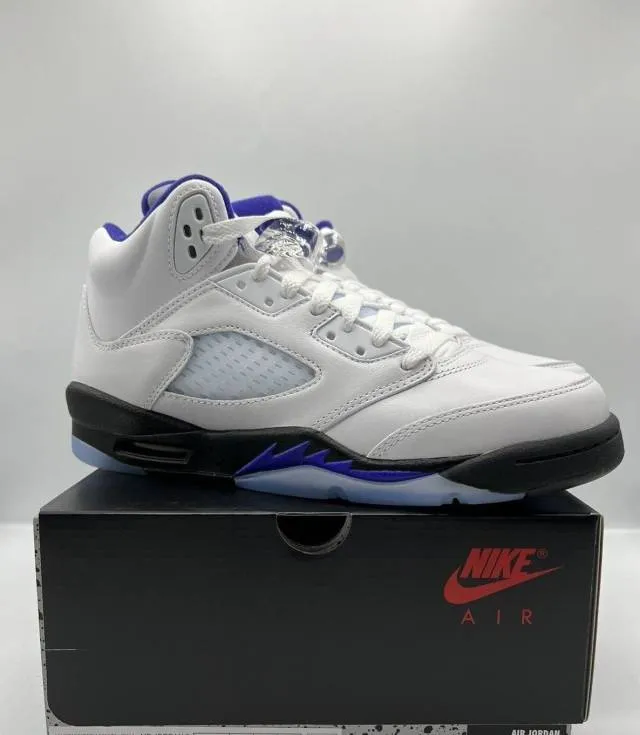 2022 Nike Air Jordan 5 V Retro Dark Concord 4-14 White B...