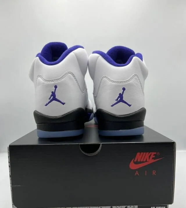 2022 Nike Air Jordan 5 V Retro Dark Concord 4-14 White B...