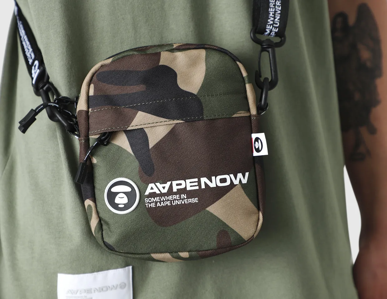 AAPE Small Shoulder Bag / Green Multi