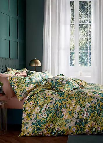 Amanda Holden Ochre Cotswold Floral 180 Thread Count Duvet Cover Set | Kaleidoscope