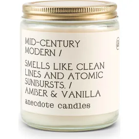 Anecdote Candles Mid-Century Modern Glass Jar Candle