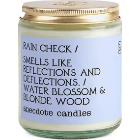 Anecdote Candles Rain Check Glass Jar Candle