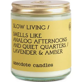 Anecdote Candles Slow Living Glass Jar Candle