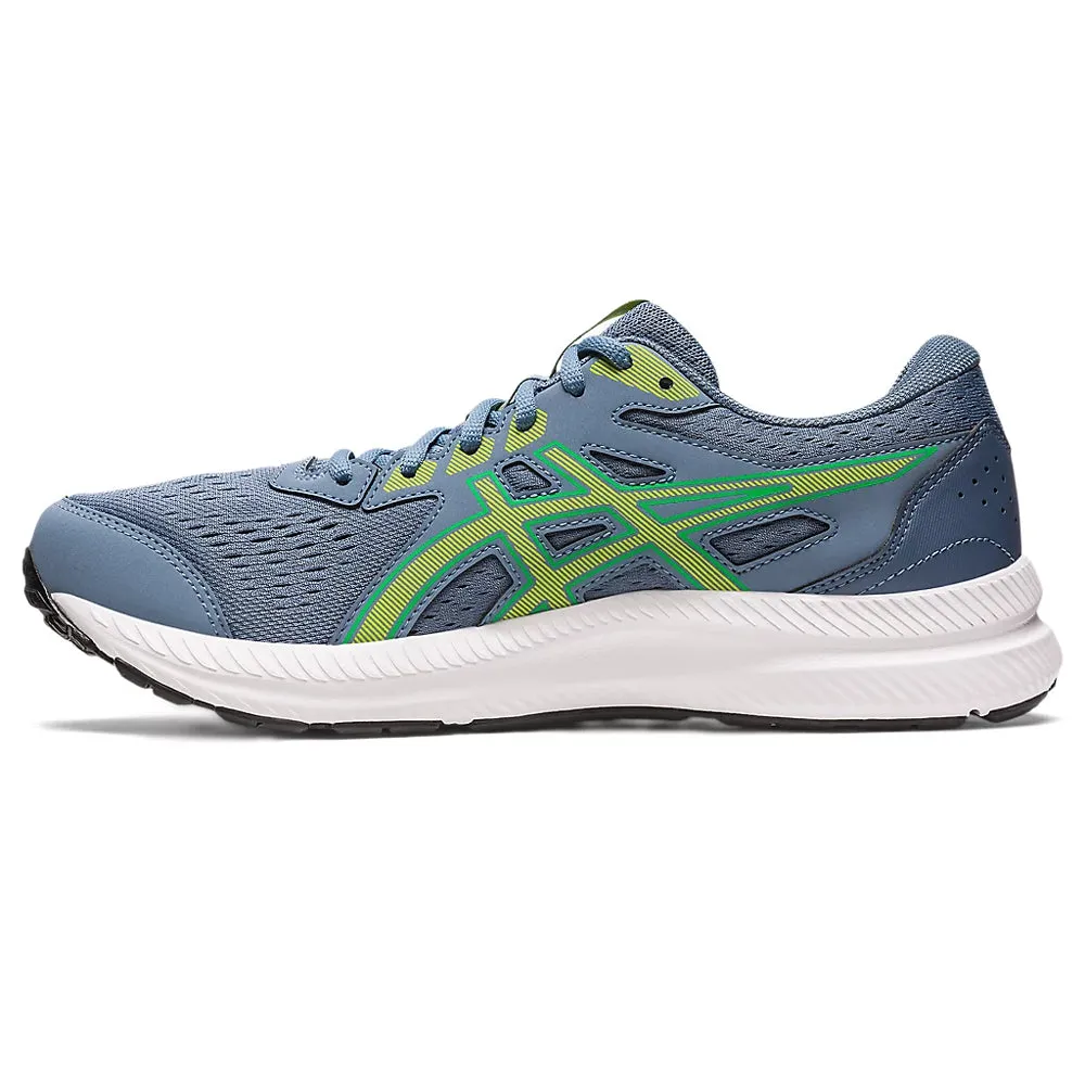 ASICS GEL-CONTEND 8 (M) - (STEEL BLUE/LIME ZEST) RUNNING SHOES