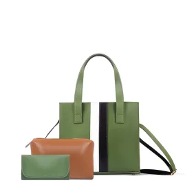 Baku Green 3Pcs Shoulder Bag Set