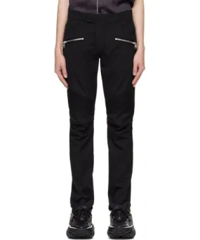 Balmain Black Tailored Biker Trousers