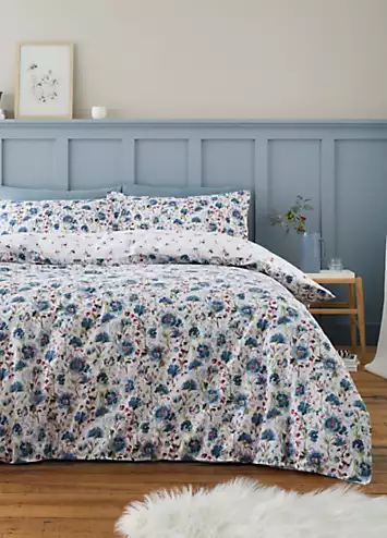 Bianca Ophelia Floral Brushed Cotton Duvet Cover Set | Kaleidoscope