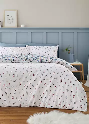 Bianca Ophelia Floral Brushed Cotton Duvet Cover Set | Kaleidoscope