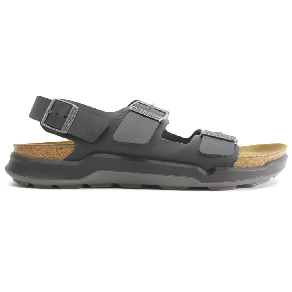 Birkenstock Milano CT 1013753 Birko-Flor Mens Sandals - Desert Soil Black