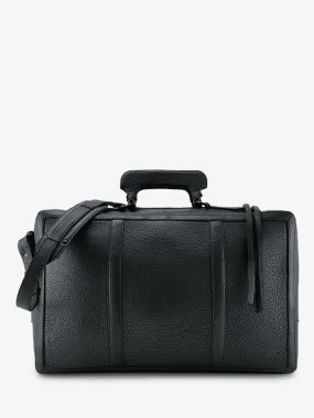 Black Leather Travel Bag - LaMalle L Black Edition | PAUL MARIUS