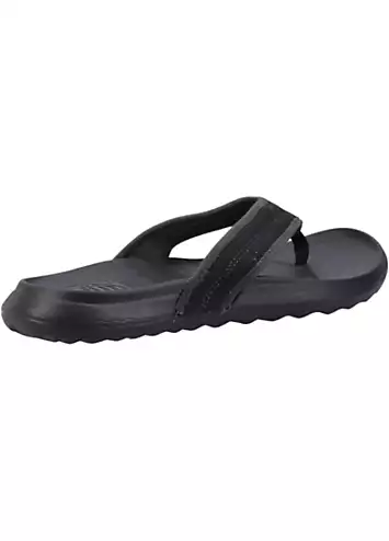 Black Myers Flip Sport Mode Sandals by Hey Dude | Look Again