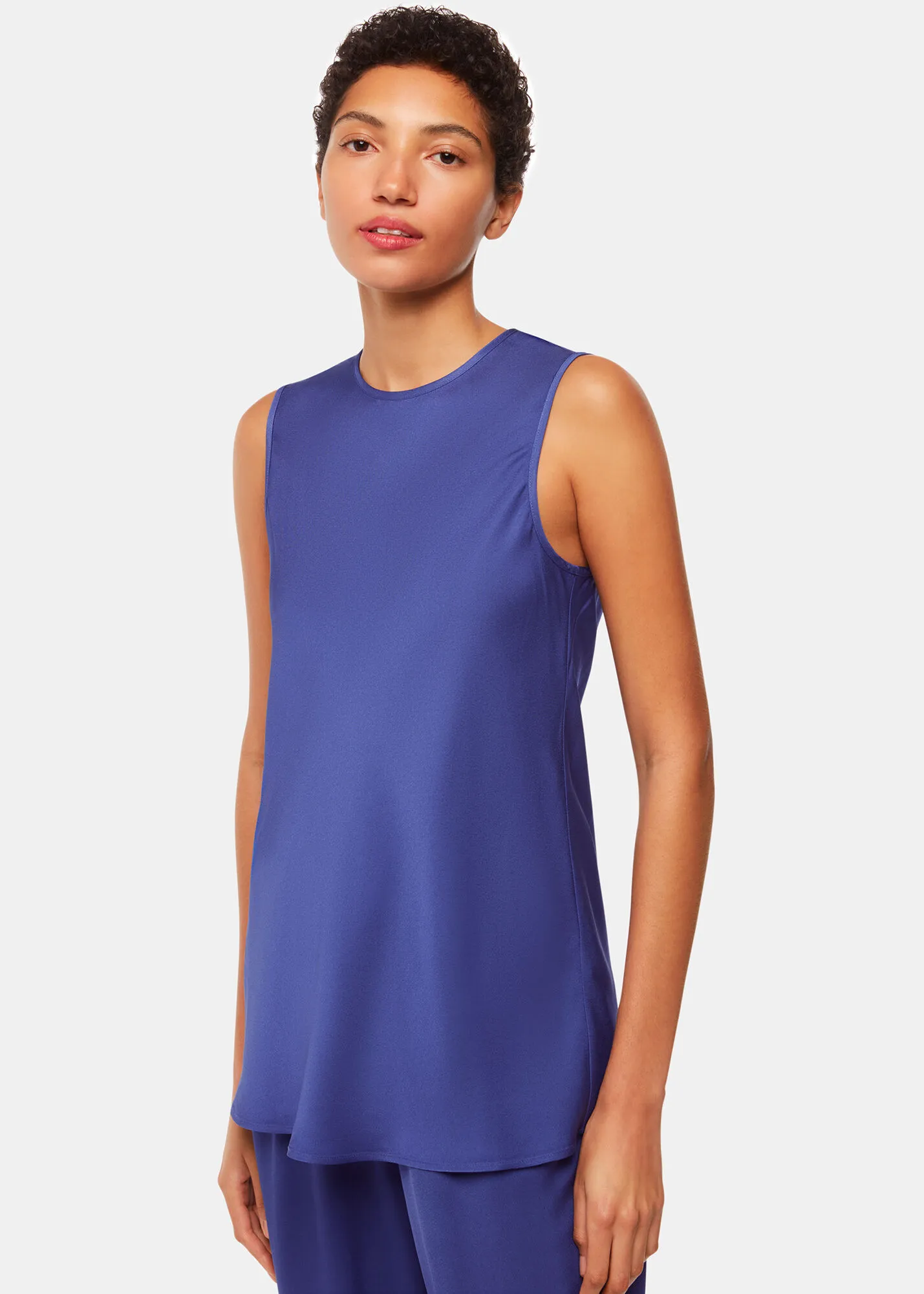 Blue Clara Longline Tank