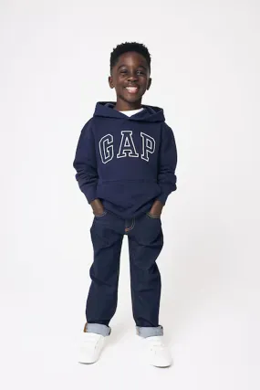 Blue Logo Overhead Hoodie (4-13yrs)