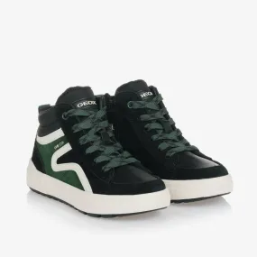 Boys Black High Top Trainers