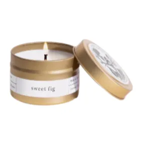 Brooklyn Candle Studio   Gold Travel Candles Sweet Fig