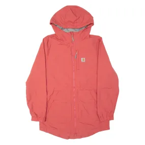 CARHARTT Womens Windbreaker Jacket Pink Nylon Hooded S