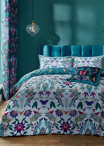 Catherine Lansfield Mya Tropical Birds Duvet Cover Set | Kaleidoscope