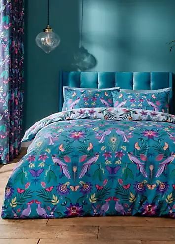 Catherine Lansfield Mya Tropical Birds Duvet Cover Set | Kaleidoscope