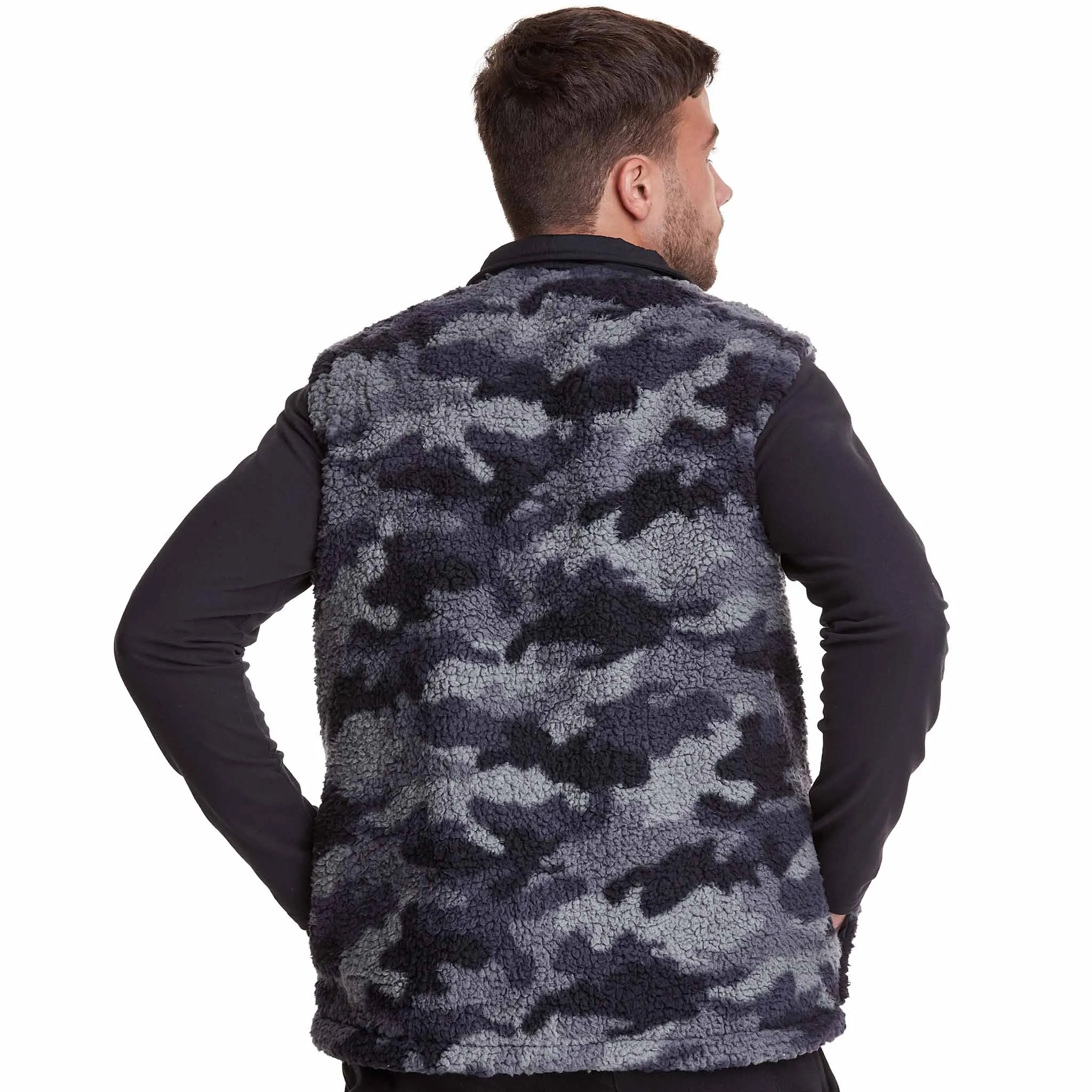 Champion veste AOP Reversible Cozy High Pile Vest pour homme