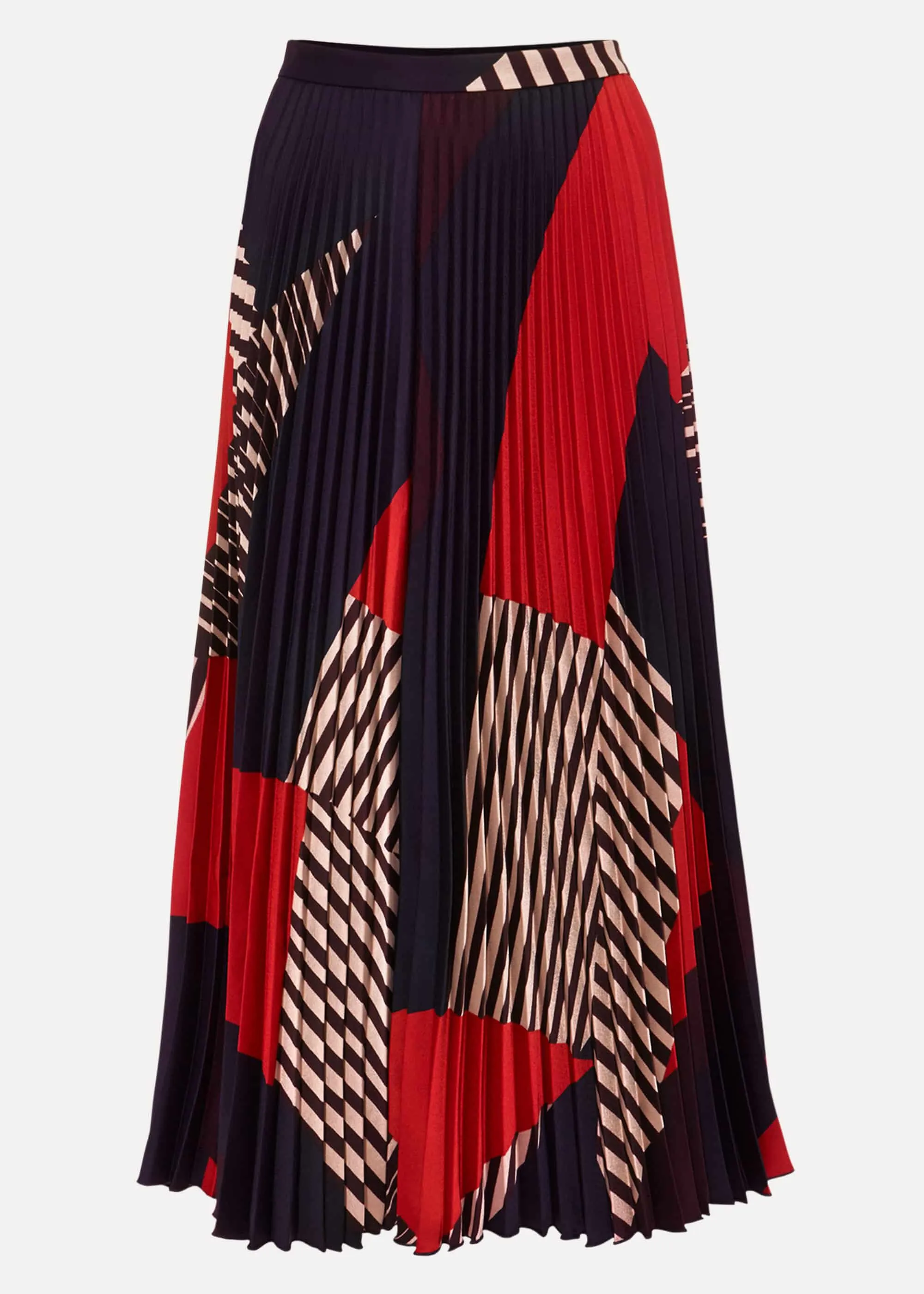 Clarice Print Pleated Skirt