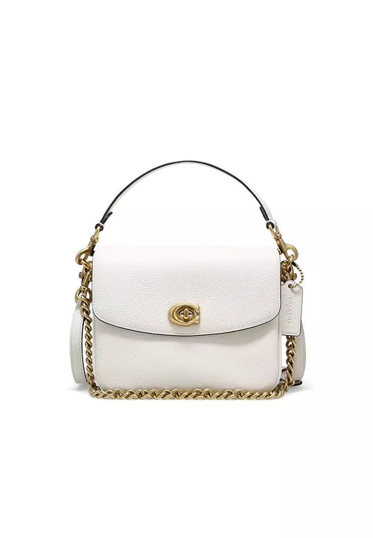 Coach COACH CASSIE Women's White Gold-Lock Crossbody Handbag