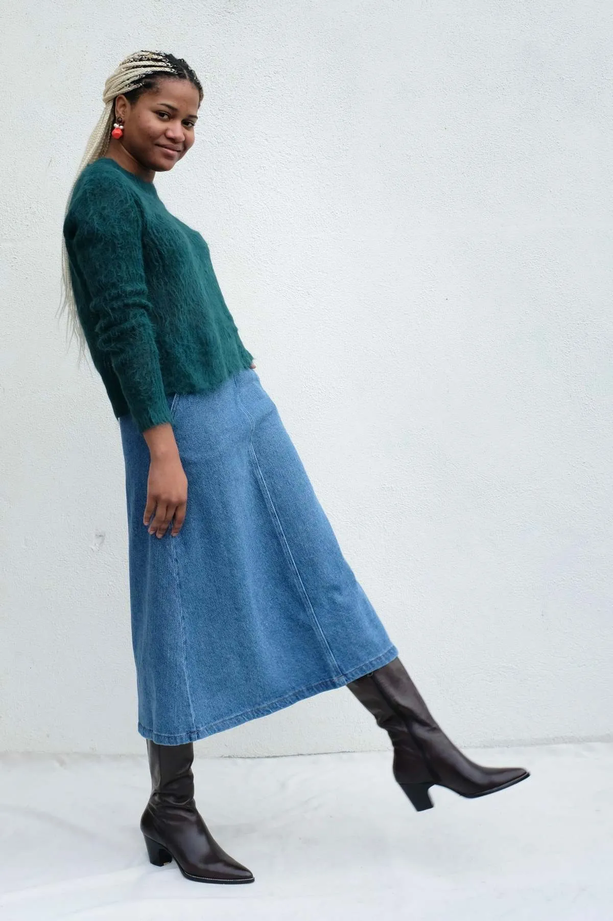 Dannet Skirt - Washed Burbank