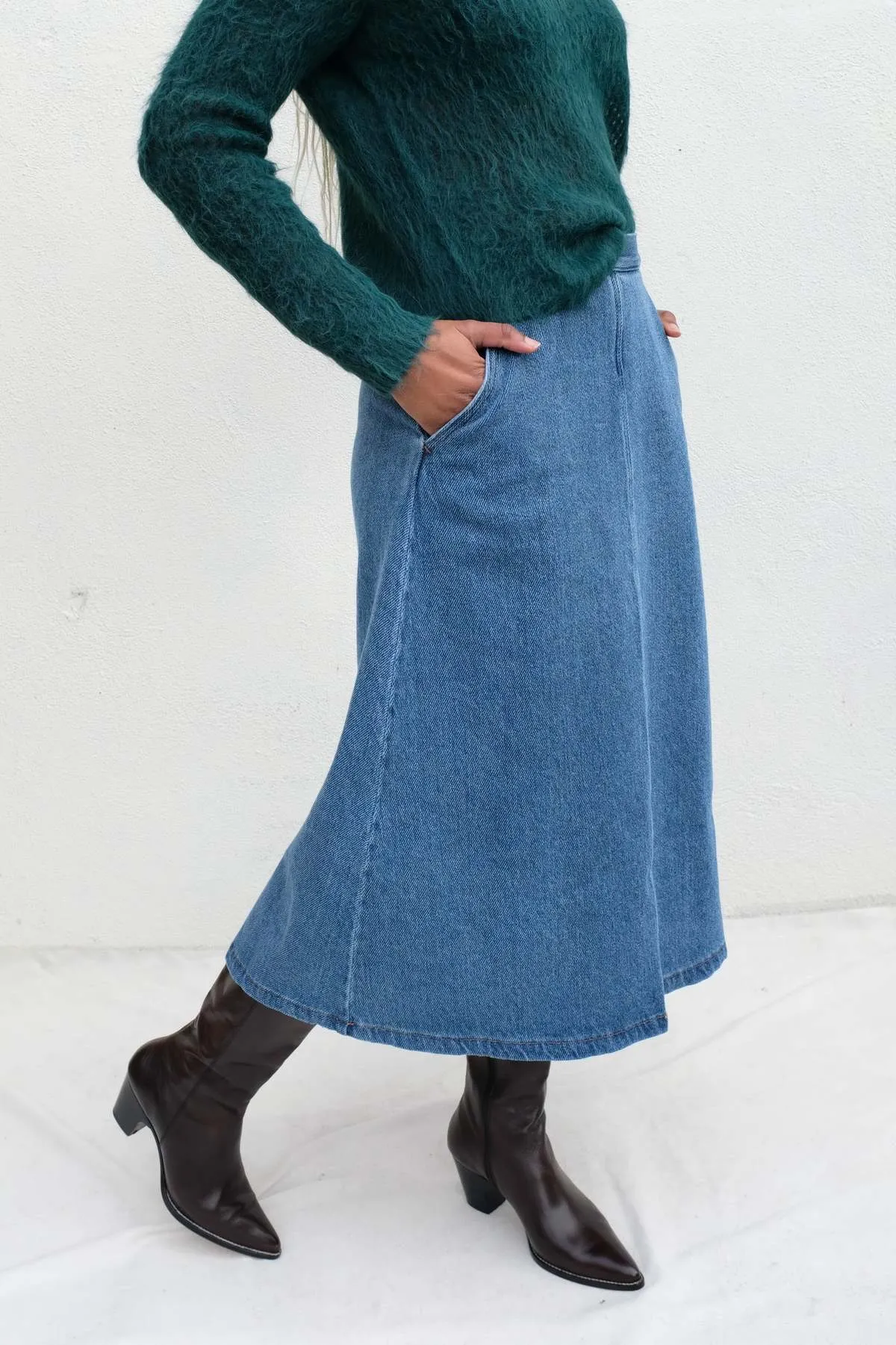 Dannet Skirt - Washed Burbank