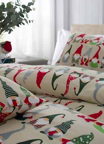 Deyongs Christmas Gonks Brushed Cotton Duvet Cover Set | Kaleidoscope