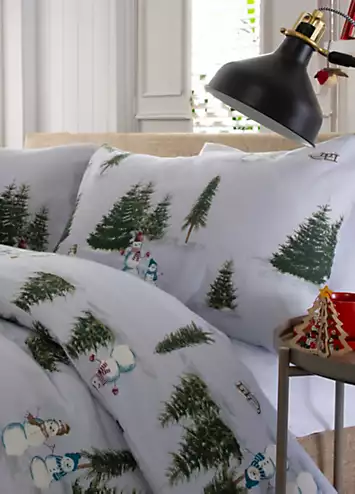 Deyongs Snowmen Brushed Cotton Duvet Cover Set | Kaleidoscope