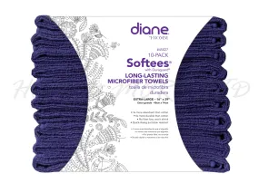 Diane Softees Microfibre Towels, 10 Pack - Navy