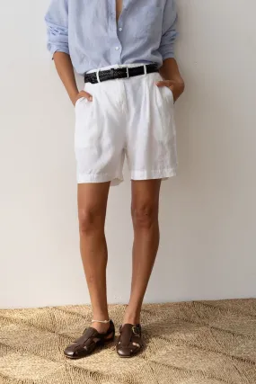 Donni Linen Pleated Short