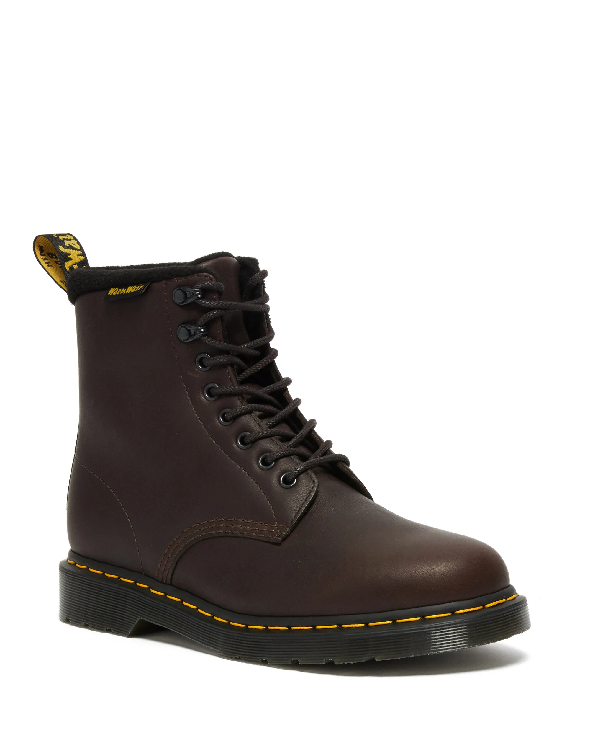 Dr Martens 1460 Pascal Warmwair Valor WP Brown Yellow Stitching