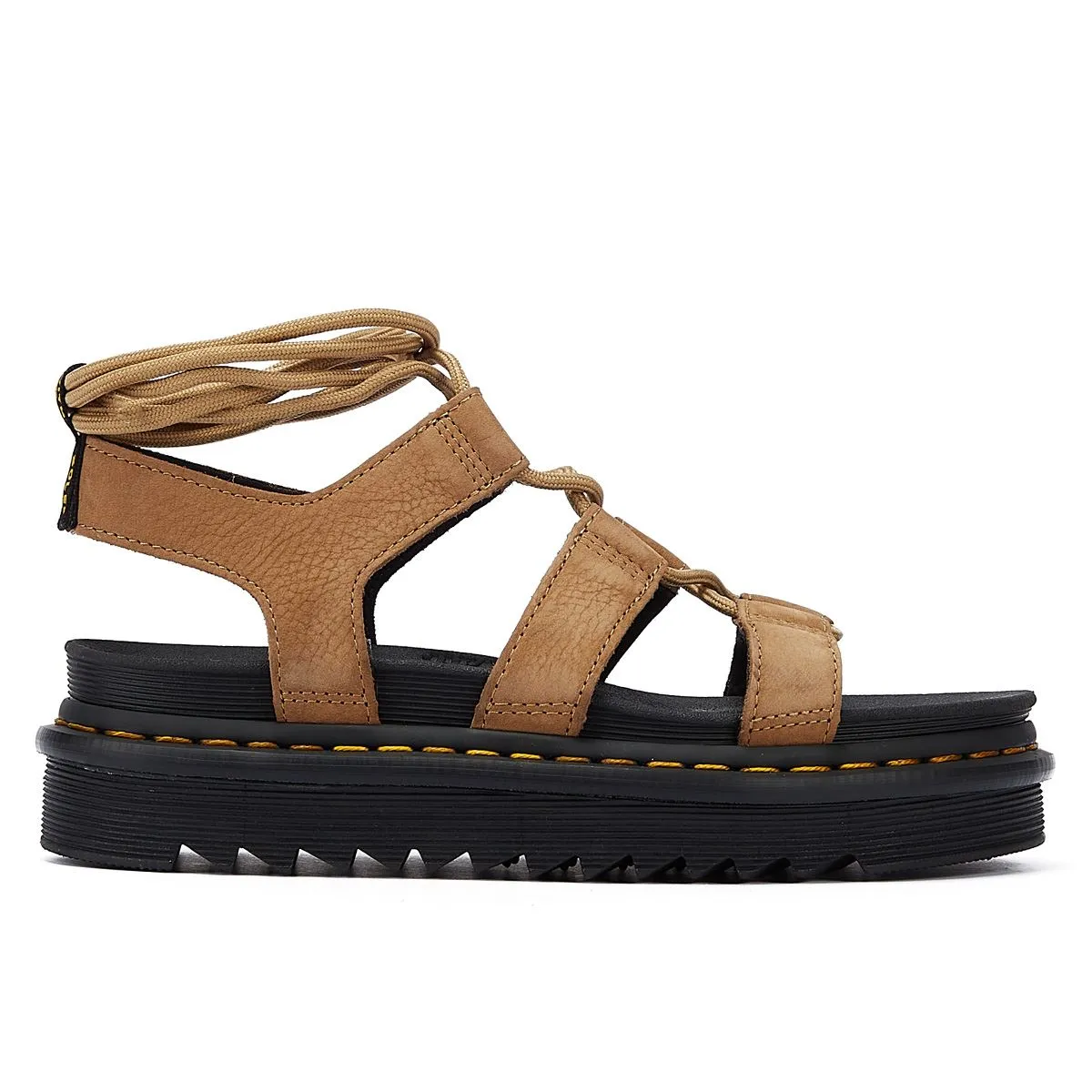 Dr. Martens Nartilla Tumbled Nubuck Savannah Women's Tan Sandals