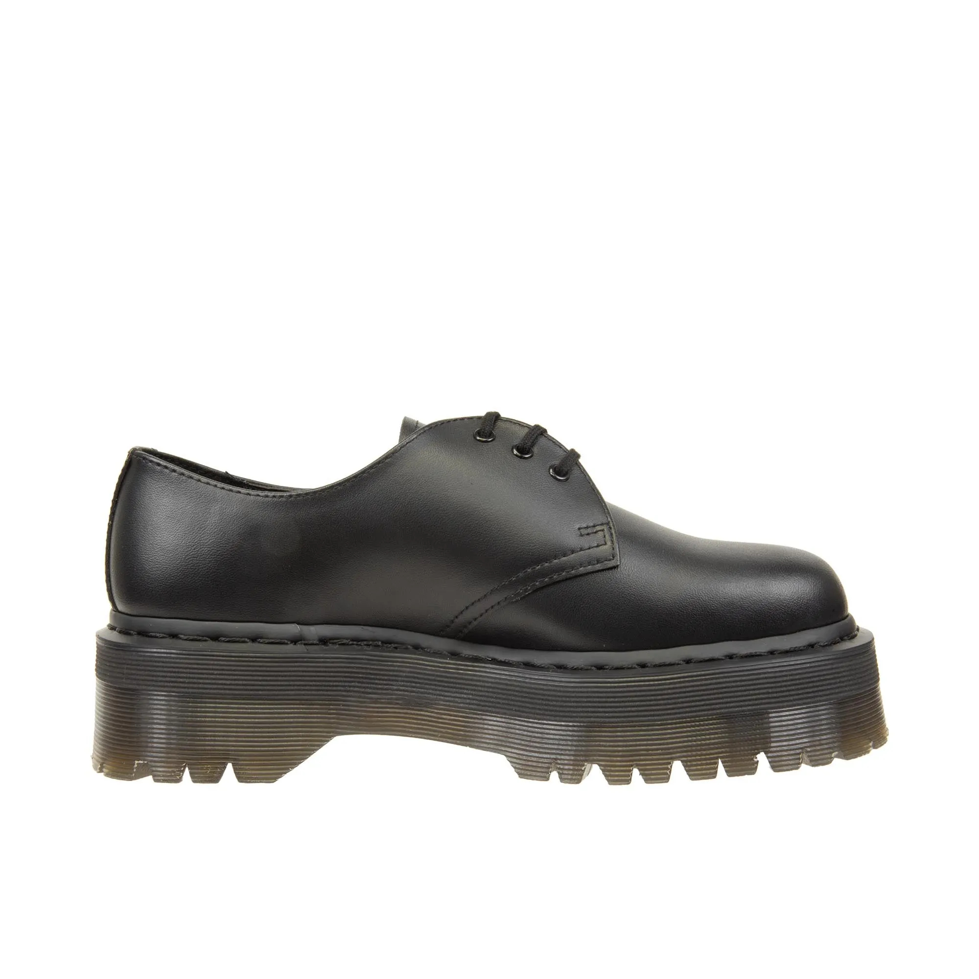 Dr Martens Vegan 1461 Quad Mono Felix Rub Off Black