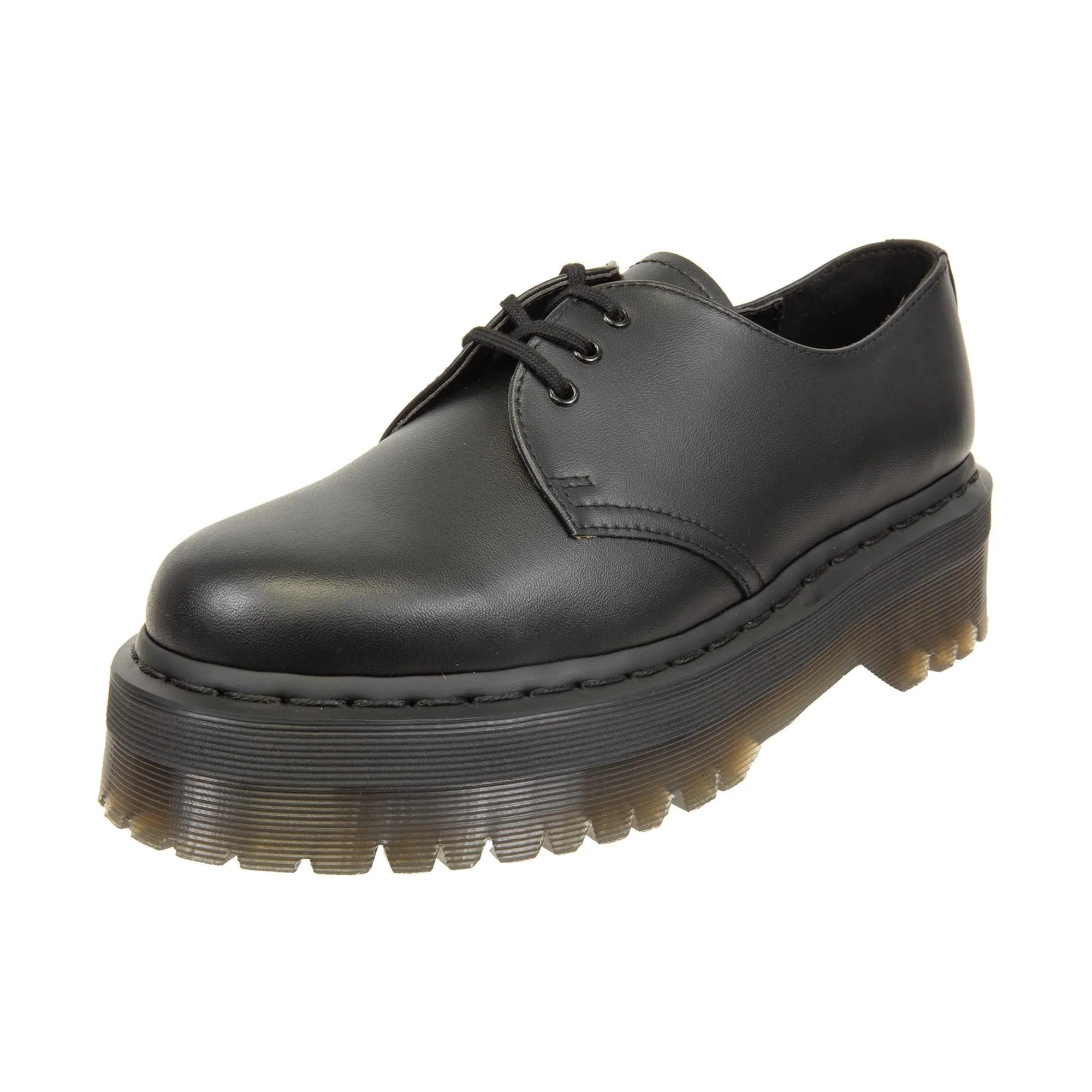 Dr Martens Vegan 1461 Quad Mono Felix Rub Off Black