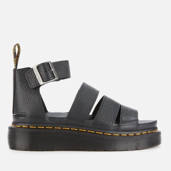 Dr. Martens Women's Clarissa II Quad Leather Sandals - Black