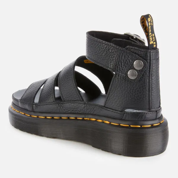 Dr. Martens Women's Clarissa II Quad Leather Sandals - Black