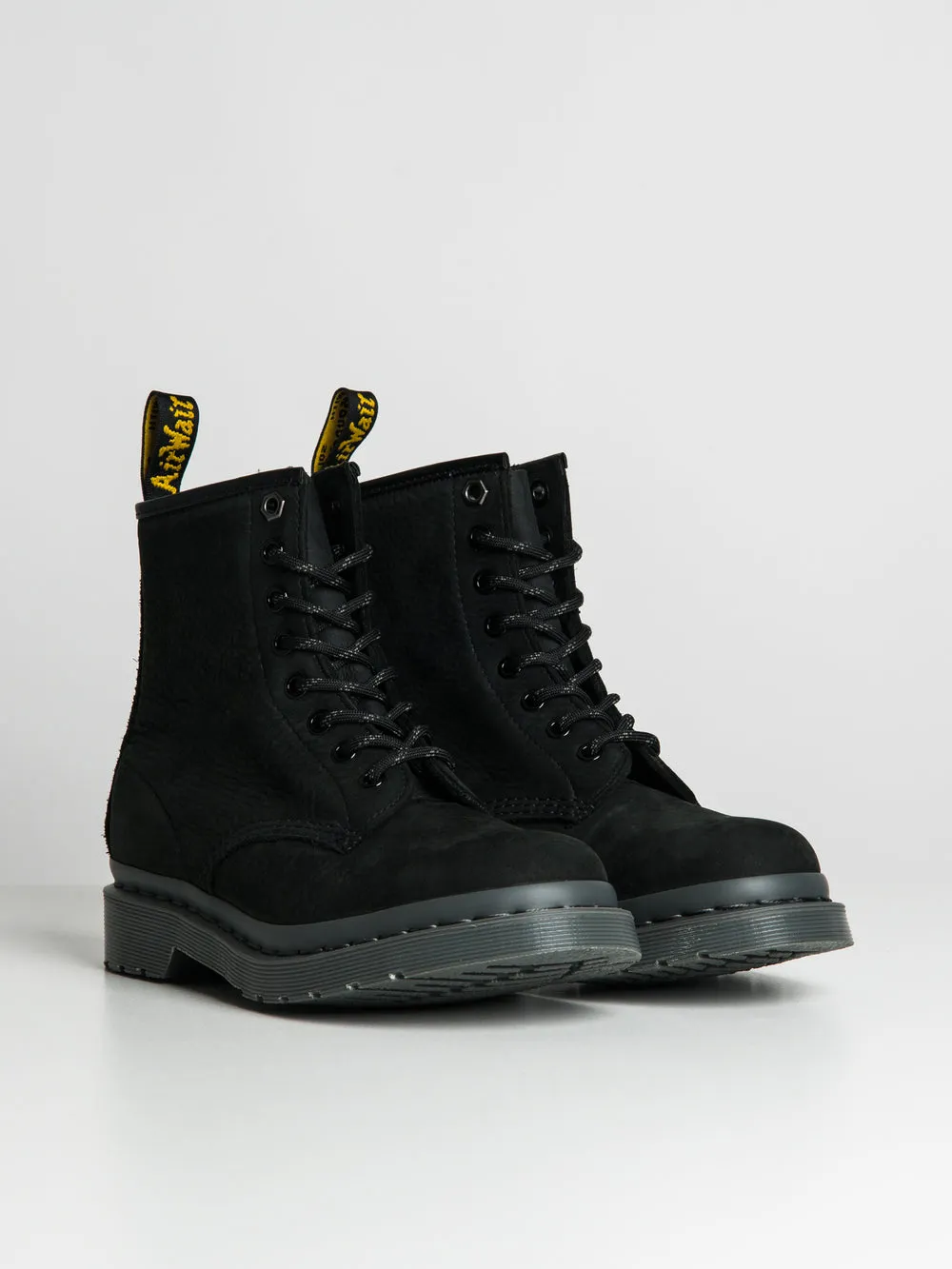 DR MARTENS WOMENS DR MARTENS 1460 MILLED NUBUCK WATER PROOF BOOT - CLEARANCE