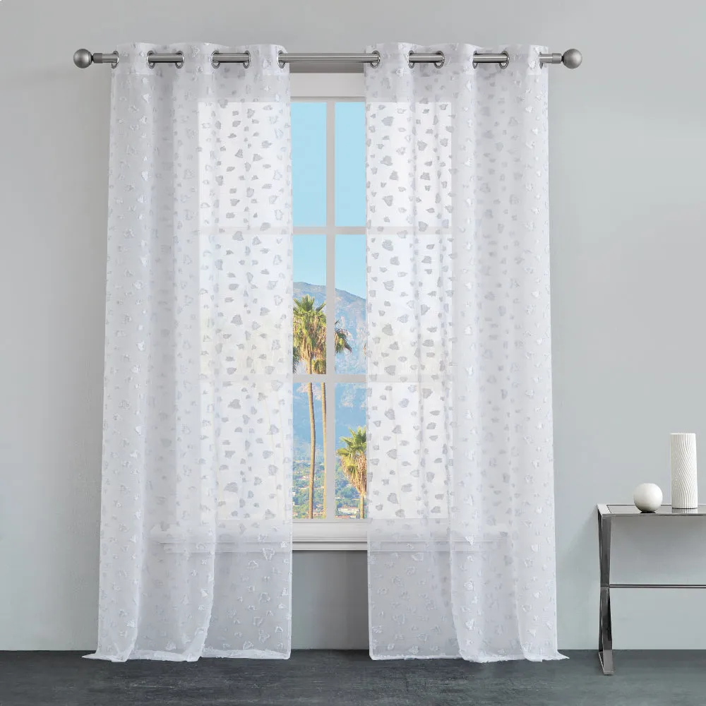 Ethel Embellished Sheer Curtains