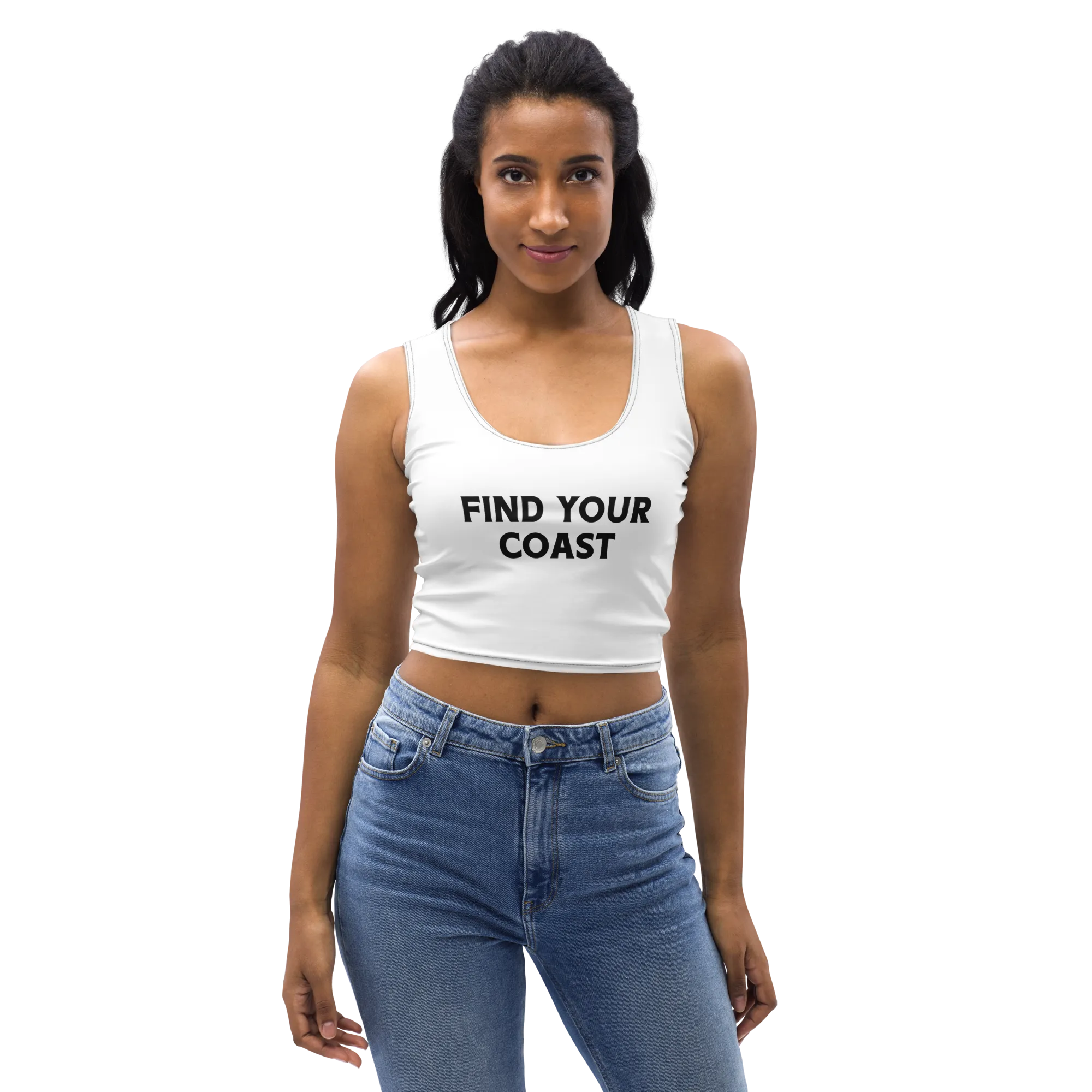 Find Your Coast Cropped Tank Top