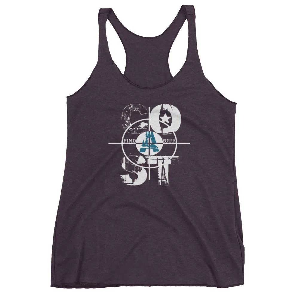 Find Your Coast Racerback Triblend Tank