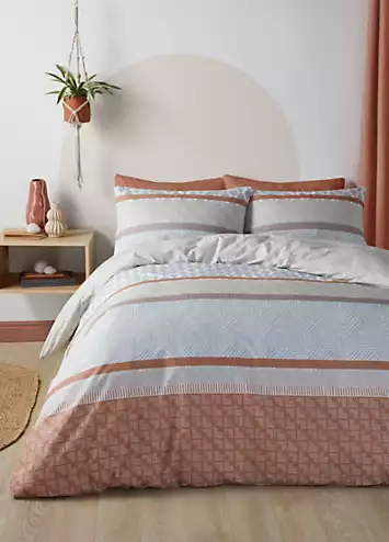 Fusion Rico Reversible Duvet Cover Set - Natural | Kaleidoscope