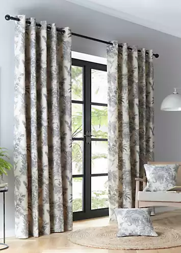 Fusion Saranda Lined Eyelet Curtains | Kaleidoscope