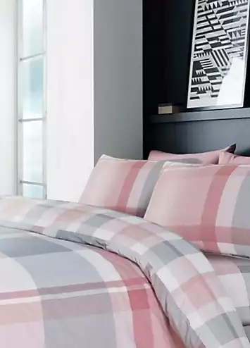 Gaveno Cavailia Waverly Check Duvet Cover Set - Pink | Kaleidoscope