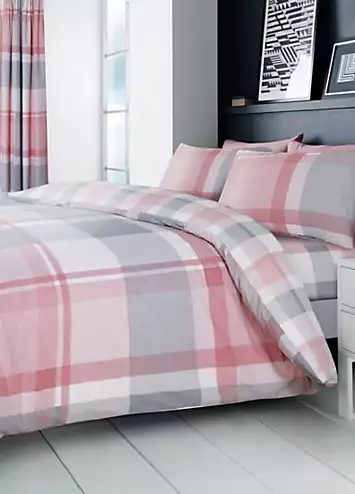 Gaveno Cavailia Waverly Check Duvet Cover Set - Pink | Kaleidoscope