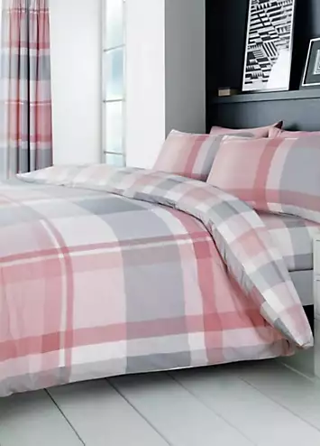 Gaveno Cavailia Waverly Check Duvet Cover Set - Pink | Kaleidoscope