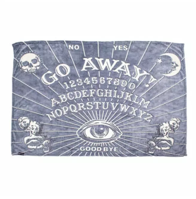 Go Away Glow In The Dark Throw Blanket