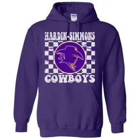 Hardin Simmons University Cowboys - Checkered Hoodie