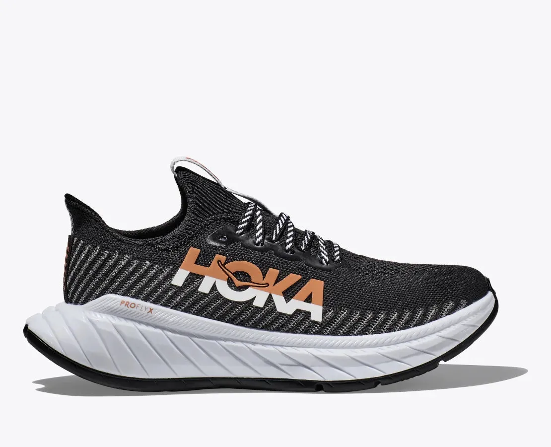 HOKA MENS CARBON X 3 - BLACK/WHITE