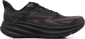 HOKA mesh-panel lace-up sneakers Black